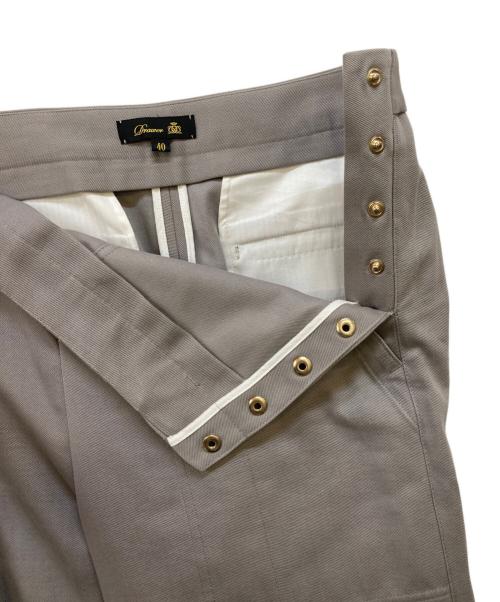 DRAWER（ドゥロワー）DRAWER (ドゥロワー) コットンツイルベイカーパンツ グレー サイズ:40の古着・服飾アイテム