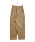 Conte (コンテ) アシンメトリー タックパンツ ベージュ サイズ:38：6000円