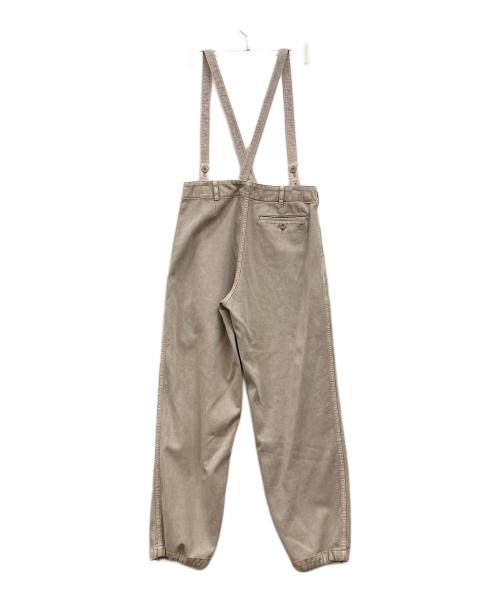 DRAWER（ドゥロワー）DRAWER (ドゥロワー) コットンピケサスペンダーパンツ ベージュ サイズ:38の古着・服飾アイテム