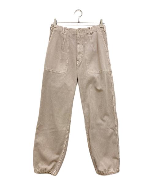 DRAWER（ドゥロワー）DRAWER (ドゥロワー) コットンピケサスペンダーパンツ ベージュ サイズ:38の古着・服飾アイテム