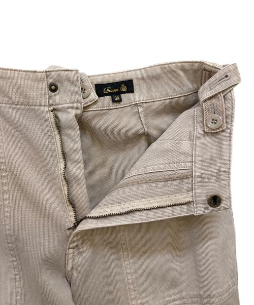 DRAWER（ドゥロワー）DRAWER (ドゥロワー) コットンピケサスペンダーパンツ ベージュ サイズ:38の古着・服飾アイテム