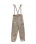 DRAWER（ドゥロワー）の古着「コットンピケサスペンダーパンツ」｜ベージュ
