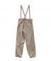 DRAWER (ドゥロワー) コットンピケサスペンダーパンツ ベージュ サイズ:38：6000円
