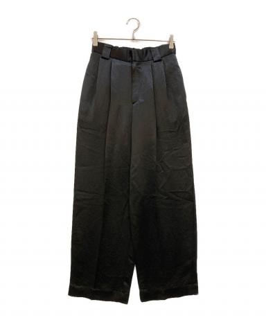 中古・古着通販】Conte (コンテ) アセテート サテン タック ワイド
