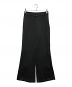 COLUMN×permanentコラム×パーマネント）の古着「サテンフレアパンツ」｜ブラック