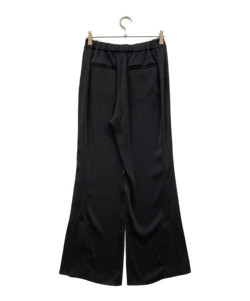 COLUMN（コラム）COLUMN (コラム) permanent (パーマネント) サテンフレアパンツ ブラック サイズ:38の古着・服飾アイテム