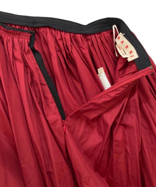 MARNI（マルニ）MARNI (マルニ) ロングスカート レッド サイズ:40の古着・服飾アイテム