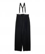 Curensologyカレンソロジー）の古着「CLサスペンダーパンツ」｜ブラック