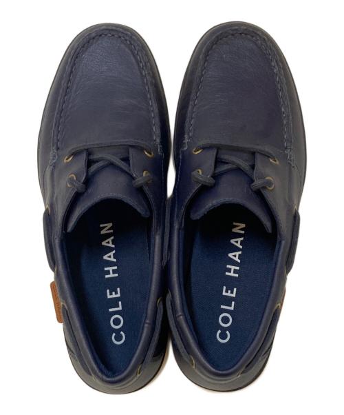 COLE HAAN（コールハーン）COLE HAAN (コールハーン) レザーデッキシューズ ネイビー サイズ:8Mの古着・服飾アイテム