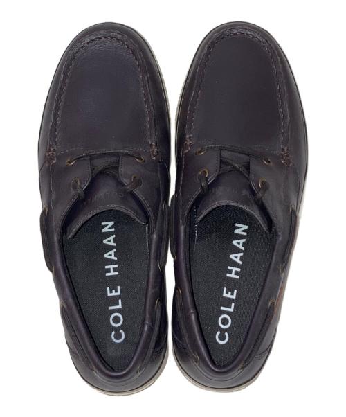 COLE HAAN（コールハーン）COLE HAAN (コールハーン) レザーデッキシューズ ブラウン サイズ:8Mの古着・服飾アイテム