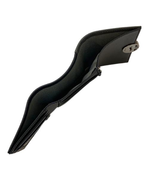 COLE HAAN（コールハーン）COLE HAAN (コールハーン) 3つ折りレザーウォレット グレー×ブラックの古着・服飾アイテム