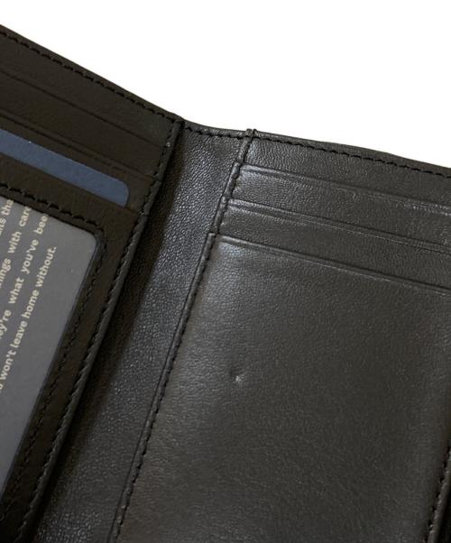 COLE HAAN（コールハーン）COLE HAAN (コールハーン) 3つ折りレザーウォレット グレー×ブラックの古着・服飾アイテム