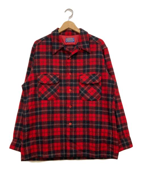 PENDLETON（ペンドルトン）PENDLETON (ペンドルトン) 60s~70s ネルシャツ レッド サイズ:Lの古着・服飾アイテム