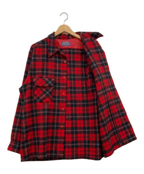 PENDLETON（ペンドルトン）PENDLETON (ペンドルトン) 60s~70s ネルシャツ レッド サイズ:Lの古着・服飾アイテム