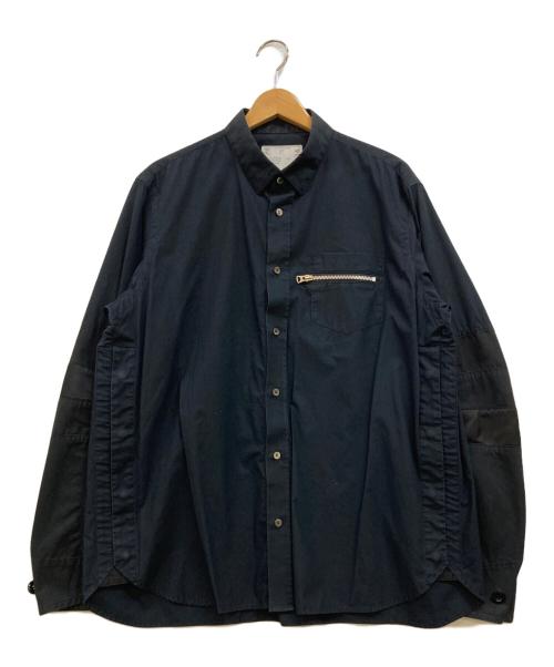 sacai（サカイ）sacai (サカイ) Typewriter Grosgrain Shirt シャツ ブラック サイズ:3の古着・服飾アイテム