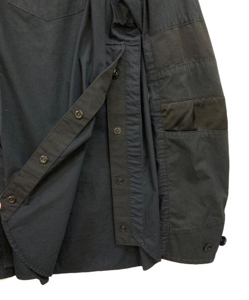 sacai（サカイ）sacai (サカイ) Typewriter Grosgrain Shirt シャツ ブラック サイズ:3の古着・服飾アイテム