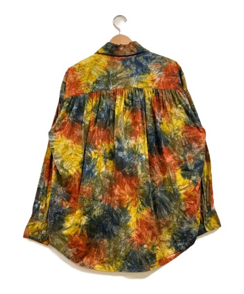 AiE（エーアイイー）AiE (エーアイイー) Painter Shirt-Abstract Batik シャツ グリーン×オレンジ サイズ:Sの古着・服飾アイテム