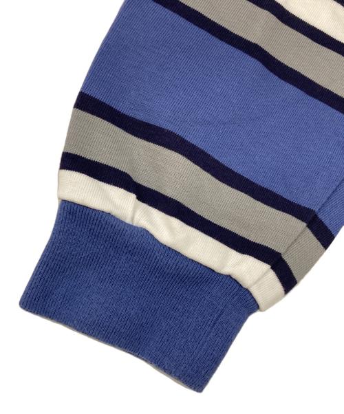 NICE（ナイス）NICE (ナイス) border long tee ブルー サイズ:Sの古着・服飾アイテム