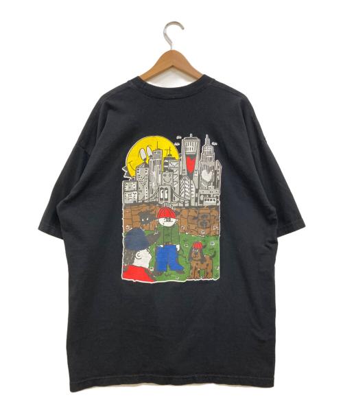 LQQK STUDIO（ルックスタジオ）LQQK STUDIO (ルックスタジオ) プリントTシャツ ブラック サイズ:下記参照の古着・服飾アイテム