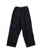 ATONエイトン）の古着「HAND DYED NYLON OVER PANTS」｜ブラック