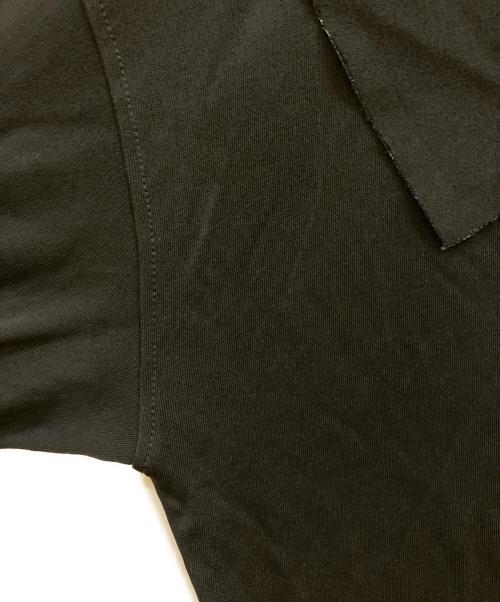 HERMES（エルメス）HERMES (エルメス) Hワッペンレーヨンポロシャツ ブラック サイズ:38の古着・服飾アイテム