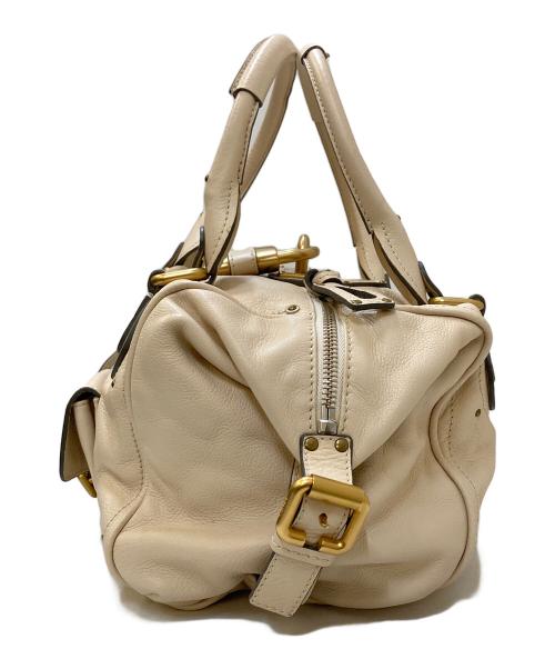 Chloe（クロエ）Chloe (クロエ) パディントン レザー ハンドバッグ アイボリーの古着・服飾アイテム