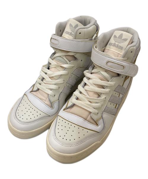 adidas（アディダス）adidas (アディダス) FORUM 84 HIGH ハイカットスニーカー アイボリー×グレー サイズ:26.5㎝の古着・服飾アイテム