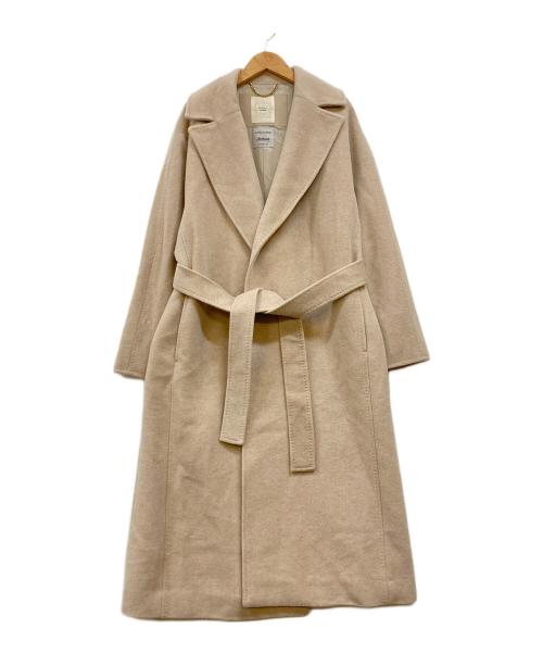 NOLLEY'S（ノーリーズ）NOLLEY'S (ノーリーズ) Ravissant Laviere アルパカビーバーロングコート ベージュ サイズ:38の古着・服飾アイテム