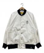 FAT×ballaholic×SBエフエーティー×ボーラホリック×エスビー）の古着「BALLAWARD JACKET コラボブルゾン」｜ホワイト