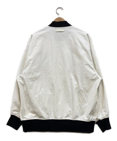 FAT（エフエーティー）FAT (エフエーティー) ballaholic (ボーラホリック) SB (エスビー) BALLAWARD JACKET コラボブルゾン ホワイト サイズ:TITCHの古着・服飾アイテム