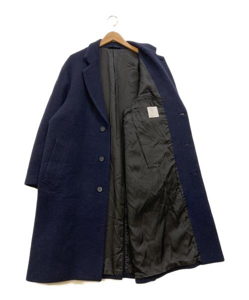 Phlannel（フランネル）Phlannel (フランネル) ウールチェスターコート ネイビー サイズ:2の古着・服飾アイテム