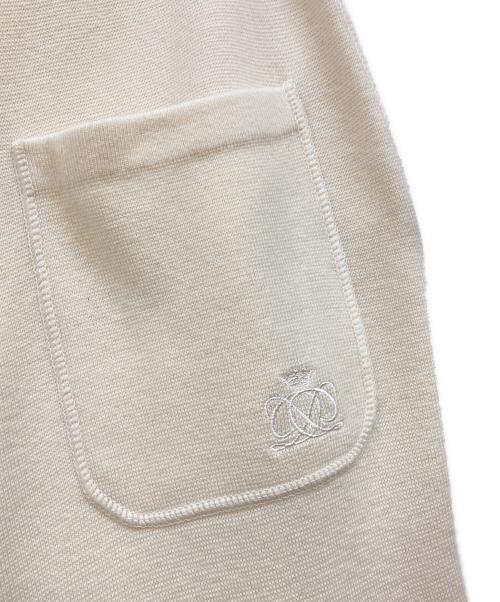 DRAWER（ドゥロワー）DRAWER (ドゥロワー) 14Gウールカシミヤ ミラノ編み ニットパンツ アイボリー サイズ:2の古着・服飾アイテム