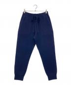 DRAWERドゥロワー）の古着「16Gダブルフェイスリブパンツ」｜ネイビー