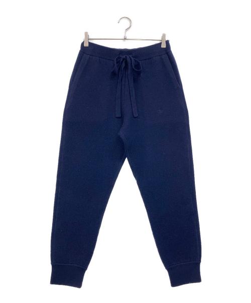 DRAWER（ドゥロワー）DRAWER (ドゥロワー) 16Gダブルフェイスリブパンツ ネイビー サイズ:2の古着・服飾アイテム