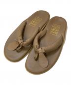 ISLAND SLIPPERアイランドスリッパ）の古着「レザートングサンダル」｜ベージュ