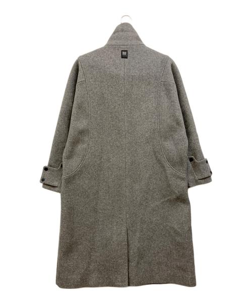 EKCOOKIES（イーケークッキーズ）EKCOOKIES (イーケークッキーズ) ハイネックロング丈ステンカラーコート グレー サイズ:Sの古着・服飾アイテム