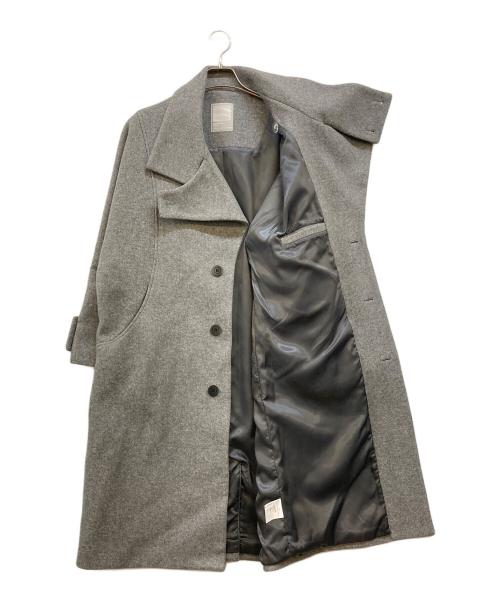 EKCOOKIES（イーケークッキーズ）EKCOOKIES (イーケークッキーズ) ハイネックロング丈ステンカラーコート グレー サイズ:Sの古着・服飾アイテム