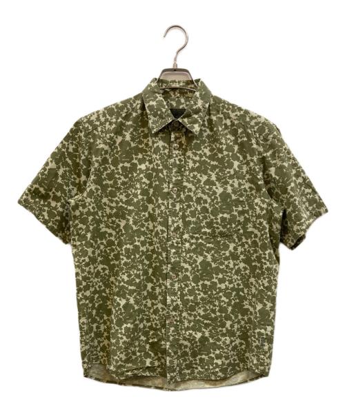 stussy（ステューシー）stussy (ステューシー) USA製 半袖シャツ オリーブ サイズ:Sの古着・服飾アイテム