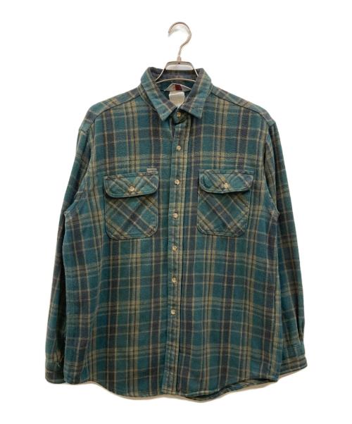 CarHartt（カーハート）CarHartt (カーハート) ネルチェックシャツ グリーン サイズ:Lの古着・服飾アイテム