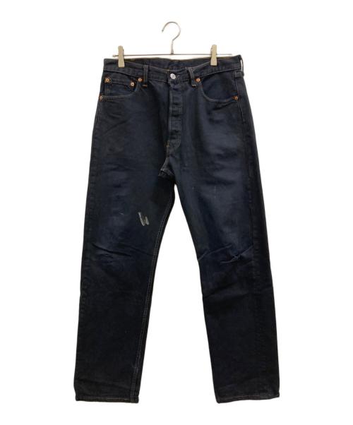 LEVI'S（リーバイス）LEVI'S (リーバイス) 501 USA製 後染め ブラック ボタンフライ デニムパンツ ブラック サイズ:W34の古着・服飾アイテム