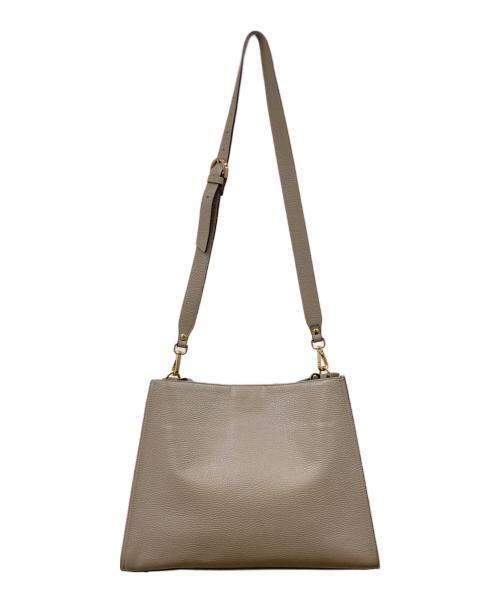 Gianni Notaro（ジャンニ ノターロ）Gianni Notaro (ジャンニ ノターロ) レザー2WAYショルダーバッグ ベージュの古着・服飾アイテム