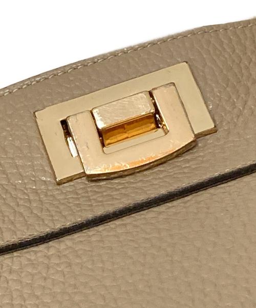 Gianni Notaro（ジャンニ ノターロ）Gianni Notaro (ジャンニ ノターロ) レザー2WAYショルダーバッグ ベージュの古着・服飾アイテム