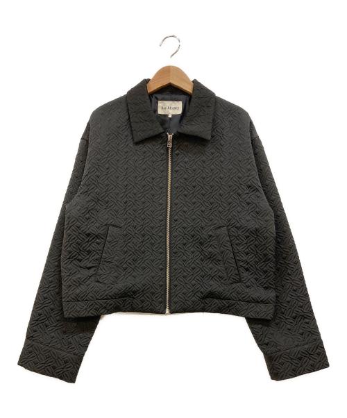RAY BEAMS（レイ ビームス）RAY BEAMS (レイ ビームス) フクレ ジャカード ショート ブルゾン ブラック サイズ:下記参照の古着・服飾アイテム