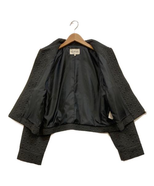 RAY BEAMS（レイ ビームス）RAY BEAMS (レイ ビームス) フクレ ジャカード ショート ブルゾン ブラック サイズ:下記参照の古着・服飾アイテム