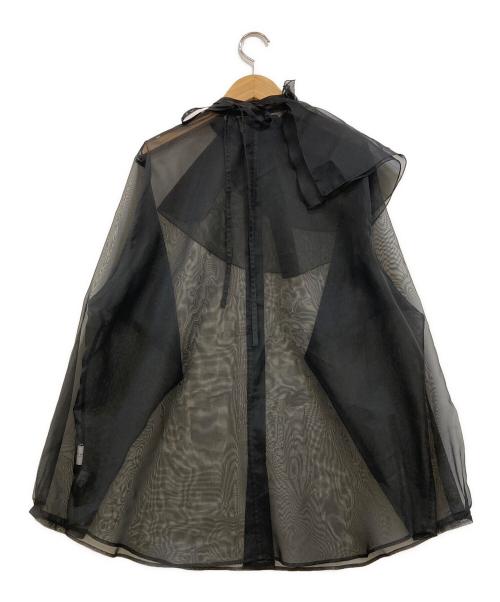 UNITED ARROWS TOKYO（ユナイテッドアローズトウキョウ）UNITED ARROWS TOKYO (ユナイテッドアローズトウキョウ) ラッフルカラー 2WAY ブラウス ブラック サイズ:下記参照の古着・服飾アイテム