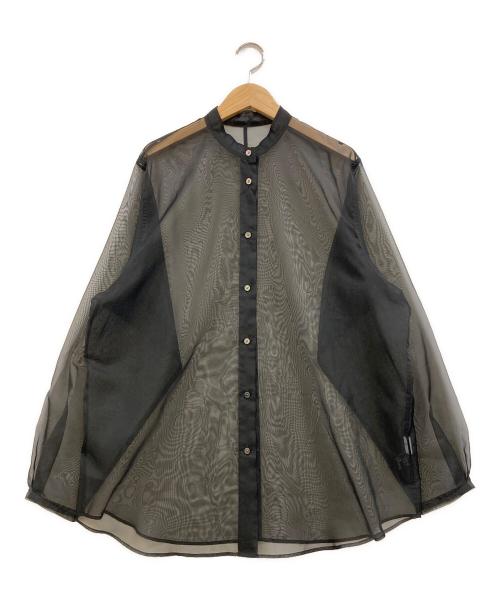 UNITED ARROWS TOKYO（ユナイテッドアローズトウキョウ）UNITED ARROWS TOKYO (ユナイテッドアローズトウキョウ) ラッフルカラー 2WAY ブラウス ブラック サイズ:下記参照の古着・服飾アイテム