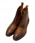 YUHAKUユハク）の古着「レザーレースアップシューズ」｜ブラウン