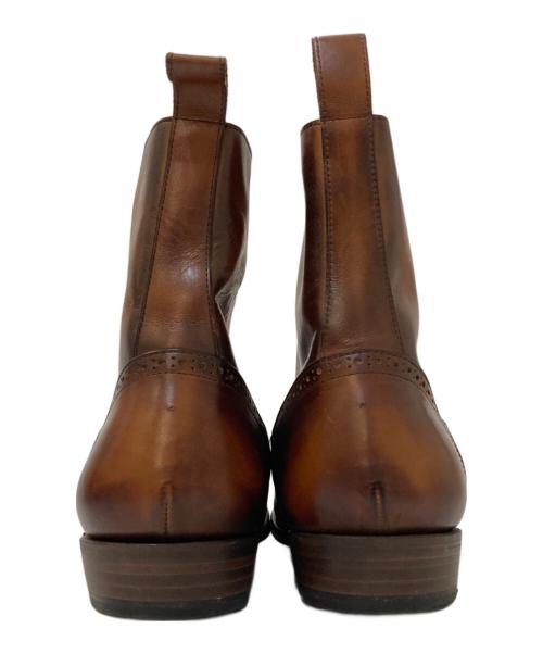 YUHAKU（ユハク）YUHAKU (ユハク) レザーレースアップシューズ ブラウン サイズ:41の古着・服飾アイテム