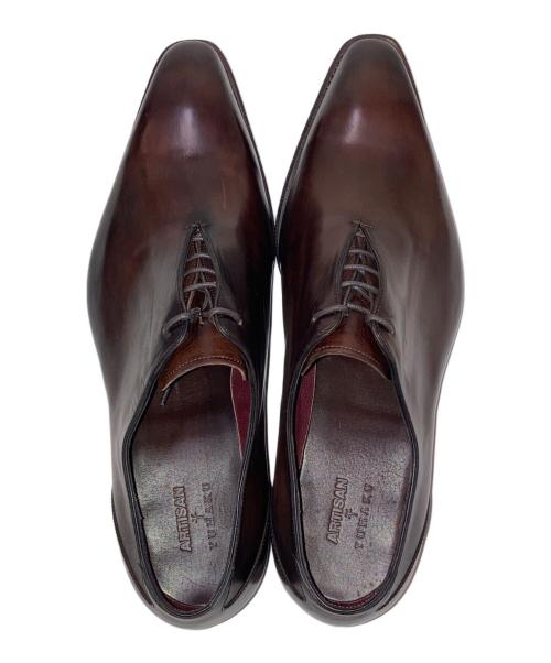 ARTISAN（アルチザン）ARTISAN (アルチザン) YUHAKU (ユハク) レザードレスシューズ ブラウン サイズ:25の古着・服飾アイテム