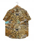 stussyステューシー）の古着「タイガープリントシャツ」｜イエロー